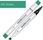Stylefile Marker Brush - Viridian - Hoge kwaliteit twin tip marker met brushpunt