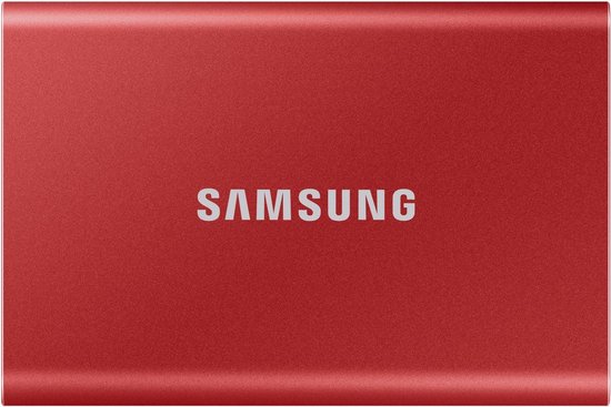 Samsung Portable T7 - Externe SSD - USB C 3.2 - Inclusief USB C en USB A kabel - 1 TB - Rood