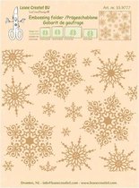 Embossing folder snowflakes background