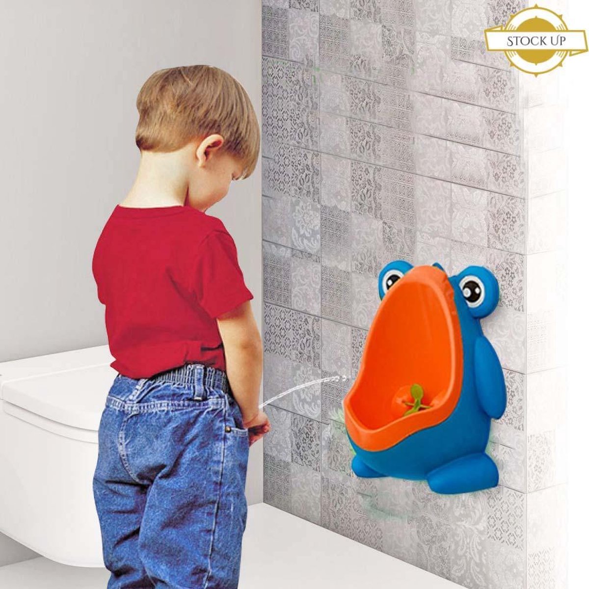 Jacksking Coussin de siège de Toilette sans Danger pour Les Enfants Stable Green, Frog résistant à la Garniture de Toilette 