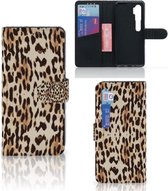 Book Cover Xiaomi Mi Note 10 Pro Smartphone Hoesje Leopard