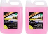 Duo pack (2x 5L) Summer Screenwas  met citroen geur Lemon Fragrance" |2 x 5L Kant en klaar geleverd in jerrycan| ruitenwisser vloeistof | Anti-vuil en vet resten ruitenwisservloeis