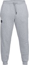 Under Armour Rival Fleece Jogger Heren Sportbroek - Steel Light Heather - Maat 3XL