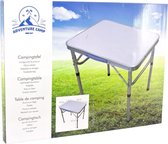 Inklapbare camping tafel - 60 x 45 cm - Verstelbare hoogte - Tafel voor op de camping / vouwtafel