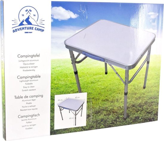 Schandalig Mentaliteit Vorming Inklapbare camping tafel - 60 x 45 cm - Verstelbare hoogte - Tafel voor op  de camping... | bol.com