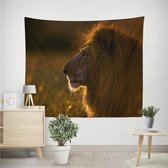 Leeuw Wandkleed - Wanddecoratie - Wanddoek - 150x130CM