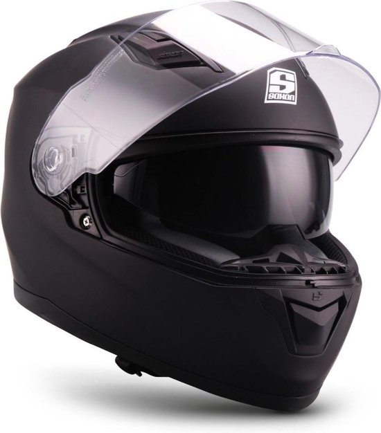 SOXON ST-1001 RACE integraal helm, motorhelm, scooterhelm ECE keurmerk,  Zwart, M... | bol.com