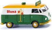 Wiking Miniatuurbusje Vw T1 Bluna Die-cast Zink 1:87 Groen/oranje