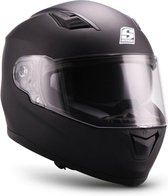 SOXON ST-1001 RACE integraal helm, motorhelm, scooterhelm ECE keurmerk, Zwart,  XL hoofdomtrek 61-62cm