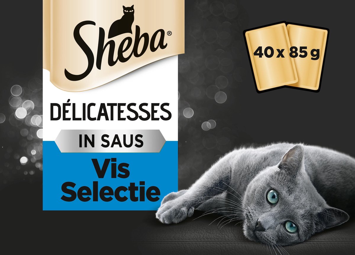 Emuleren Politieagent persoonlijkheid Sheba Delicatesse Katten Natvoer - Vis - 40 x 85 gr | bol.com