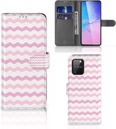 GSM Hoesje Geschikt voor Samsung S10 Lite Hoesje ontwerpen Waves Roze
