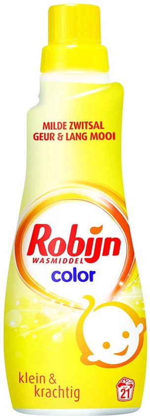Robijn Klein & Krachtig Zwitsal Color Wasmiddel - 8 x 21 wasbeurten -  Voordeelverpakking | bol.com