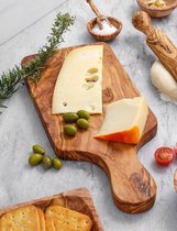 Olijfhouten Serveerplank - Dienblad – Snijplank – Keuken Accessoires - 100% Natuurlijk Olijfhout - 35 x 15cm