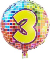 Folie ballon 3 jaar Birthday Blocks