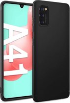 Samsung Galaxy A41 Hoesje - Zwart Siliconen Back Cover - Matte Coating - Epicmobile