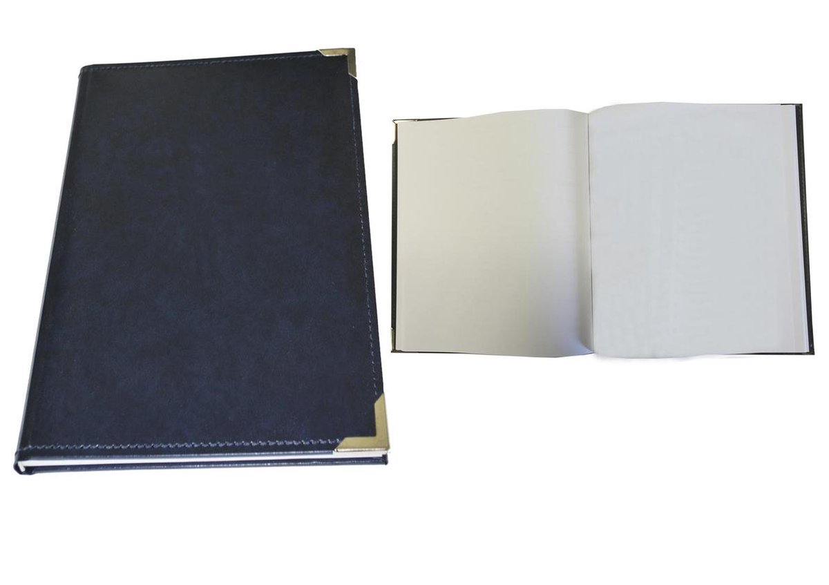 Gastenboek / Notitieboek / Blanco bladen Blauw