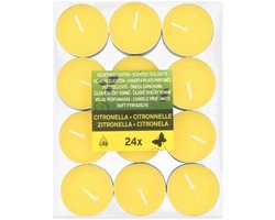 Geurtheelichten Citronella | Anti-mug | 24 stuks | Citronella waxinelichtjes