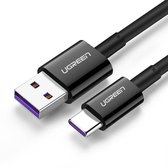 Ugreen USB-C 5A super snellaadkabel - Type A naar Type C - 2 meter - Data en opladen – Zwart