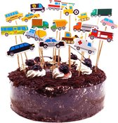 cocktailprikkers Auto's cocktail prikkertjes cupcake toppers taart versiering 18 stuks