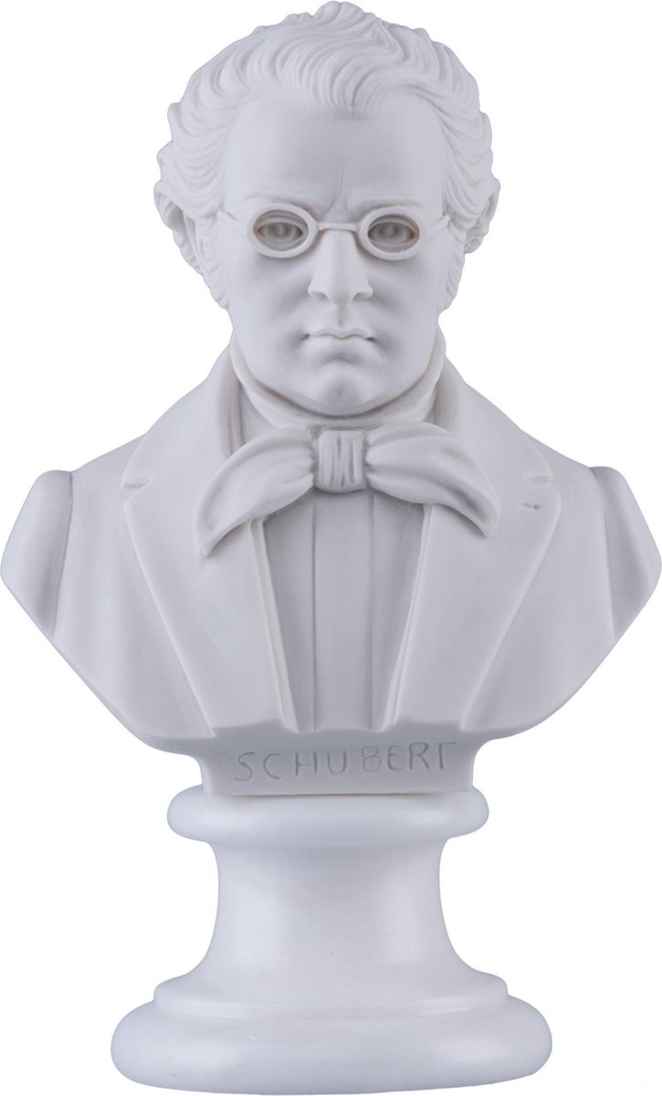 Music Gifts - Albast borstbeeld Franz Schubert 30 cm