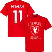 Liverpool Champions T-Shirt 2020 + M. Salah 11 - Rood - Kinderen - 128