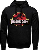 Jurassic Park - Logo Hoodie Zwart XL