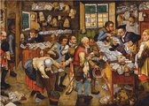 Pieter Breughel - Betaling van de tienden (1000 stukjes, kunst puzzel )