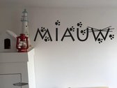 Muursticker Miauw