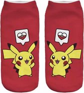 Pokemon enkelsokken Pikachu Unisex Enkelsokken Maat 36-41