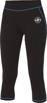 FitProWear Cool Driekwart Legging Zwart Licht Blauw Maat S - Sportkleding - Dames - Driekwart - Polyester - Legging - Sportbroek - Stretch