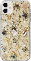GSM-Basix Glitter Hard Backcover Case Shell Serie voor Apple iPhone 11 Goud
