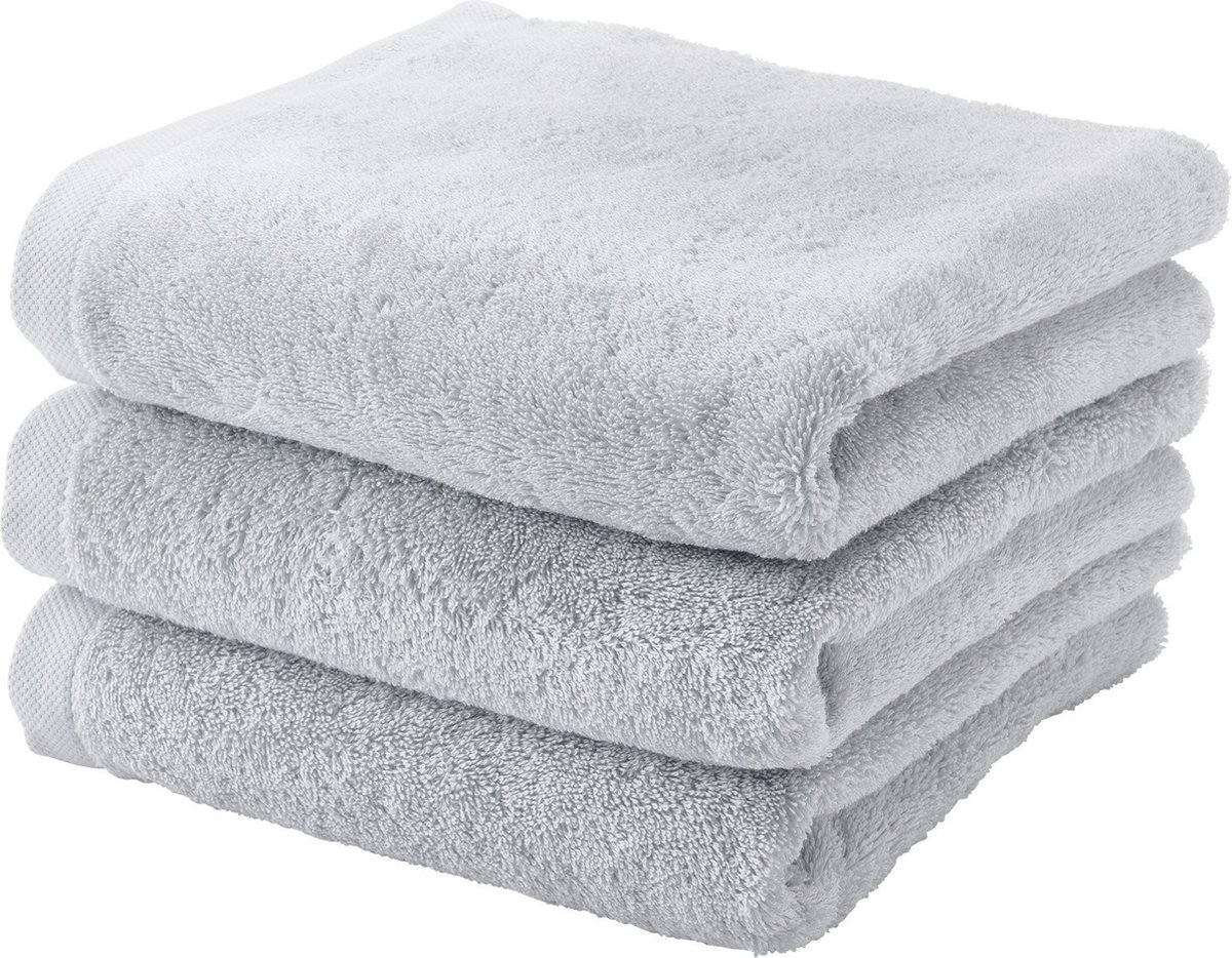 Aquanova handdoek London - 55x100 cm - Set van 6 - Grijs