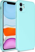 Smartphonica iPhone 11 siliconen hoesje met zachte binnenkant - Blauw / Back Cover geschikt voor Apple iPhone 11