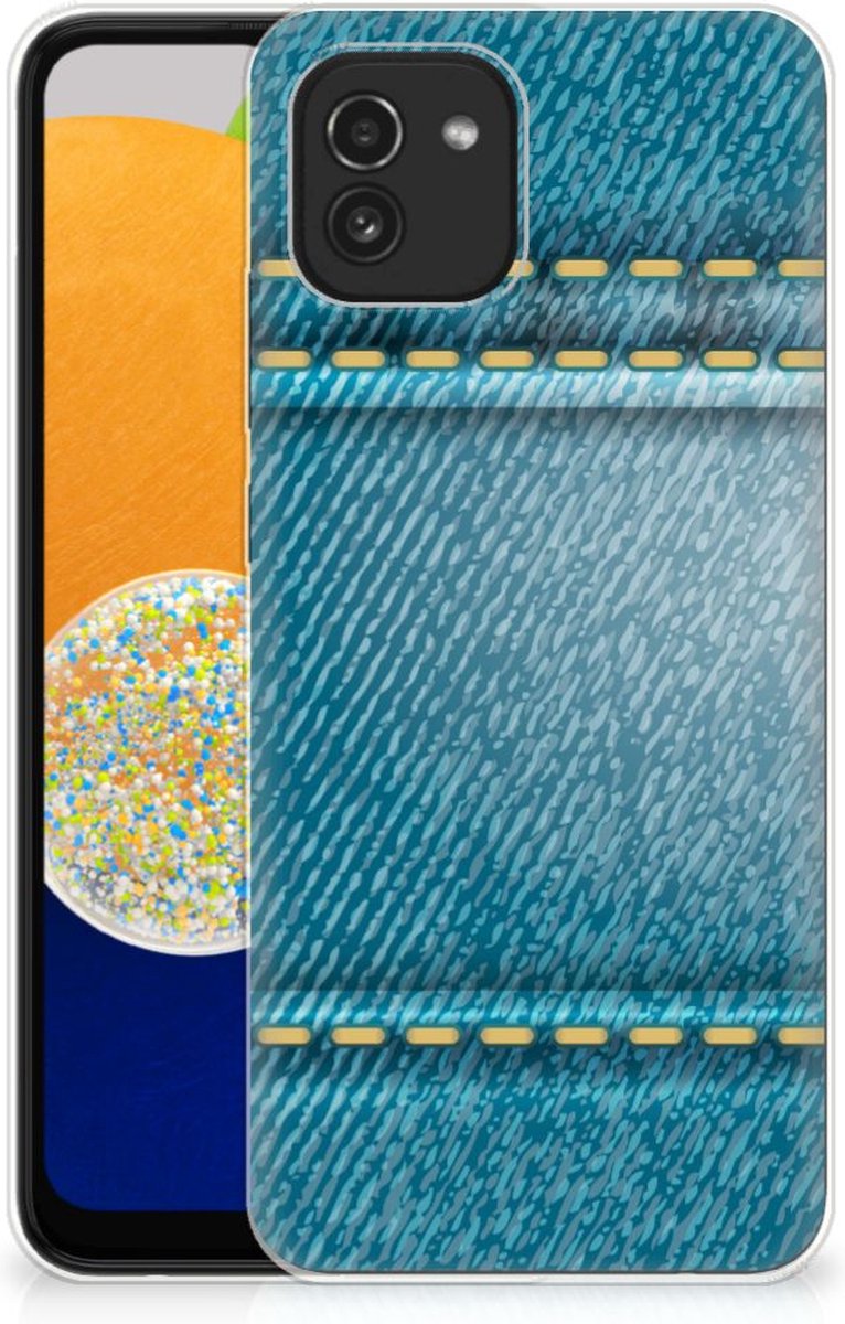 TPU Bumper Samsung Galaxy A03 Smartphone hoesje Jeans