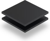 Plexiglas satijn antraciet glans/mat 4 mm - 100x80cm