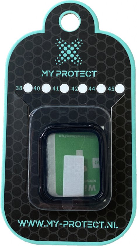 MY PROTECT® Apple Watch 1/2/3 42mm Coque de protection & Protecteur d'écran en 1 - Apple Watch Case - Protection iWatch - Zwart brillant