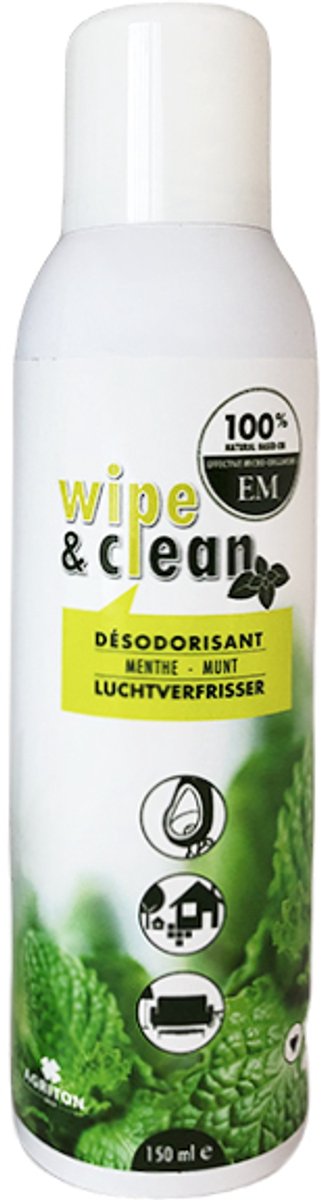 Luchtverfrisser - Wipe & Clean - Munt