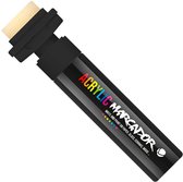 MTN Acrylic Marcador - Verfstift - brede punt van 30 mm - permanent - Zwart