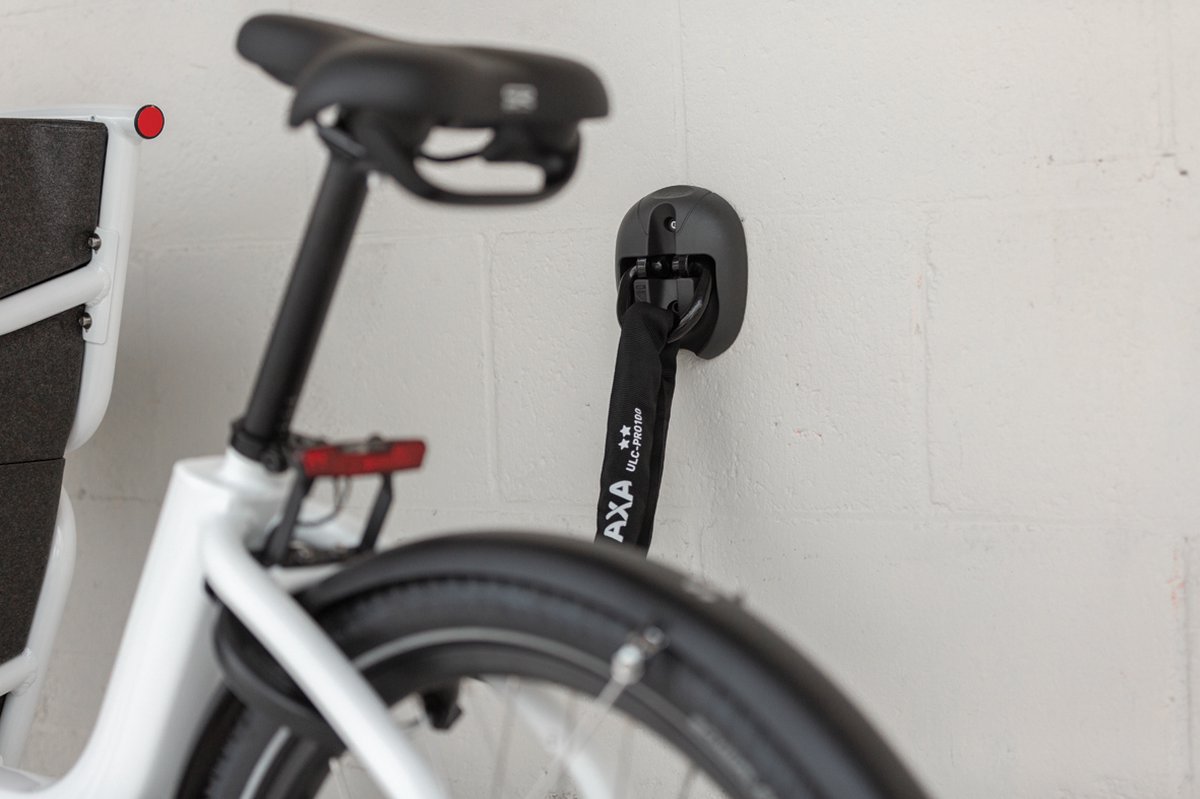 AXA Muur‑ en Vloeranker – ART 4 Anker – 14 mm Gehard Stalen Beugel – Voor Fiets, E‑bike, Bakfiets, Scooter en Brommer – Zwart – foto 4