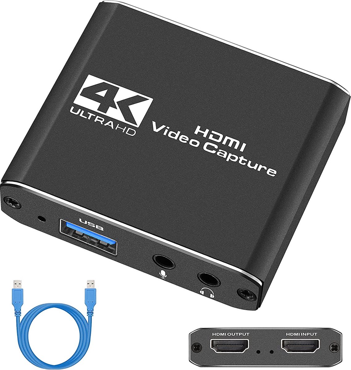 NÖRDIC VDCP-1 HDMI naar HDMI adapter - 4K 30Hz - USB2.0 - Zwart