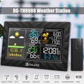 DG-TH8988 - LCD-kleur - Weerstation + buitensensor - Thermometer - Hygrometer - Sluimerklok - Zonsopgang Zonsondergang - Kalender