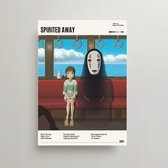 Anime Poster - Spirited Away Poster - Minimalist Poster A3 - Spirited Away Merchandise - Vintage Posters - Manga - 3