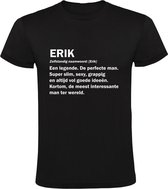 Erik Heren t-shirt | jarig | verjaardagkado | verjaardag kado | grappig | cadeau | Zwart