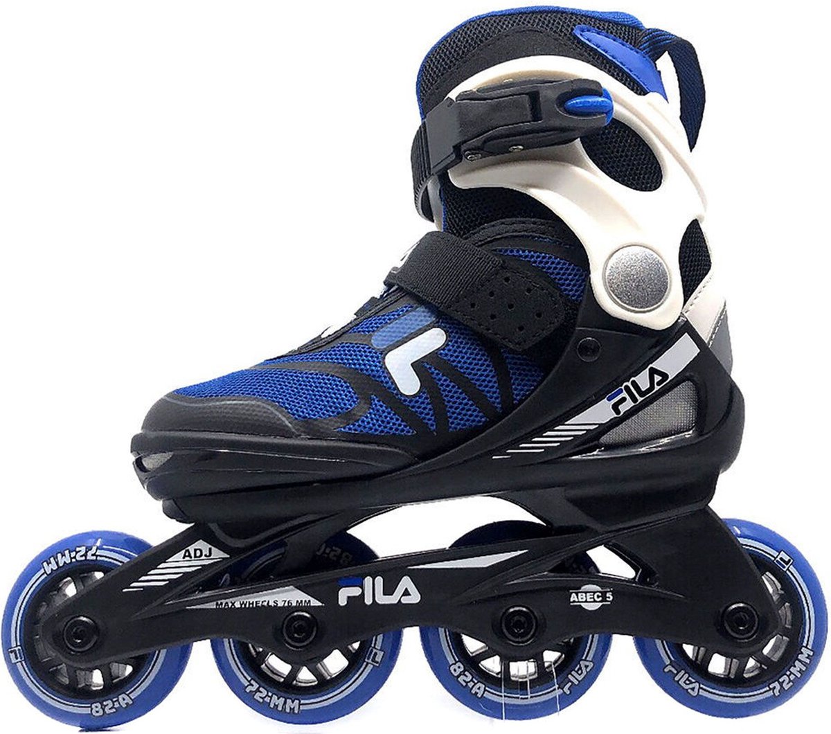 Fila - Verstelbare inline skates - J one - 21' - Maat 36-40 - Blauw - Zwart