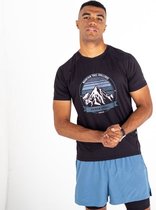 Het Dare2B Righteous III T-shirt met korte mouwen - heren - gerecycled - lichtgewicht - Zwart