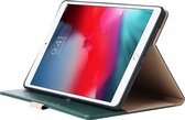 Étui Premium iPad 2018/2017/ Air 2/ Air - Étui iPad de Luxe - Housse en cuir végétalien pour iPad Air & Air 2 - Étui livre pour iPad 5e et 6e génération - Étui tablette Premium pour Apple iPad 9.7 - Vert