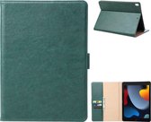 iPad Air 3 10.5 Hoes - Vegan Leer - Premium Hoesje Case Cover voor de Apple iPad Air 3e Generatie 10.5 2019 - Groen
