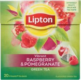3x LIPTON - Green tea framboos & granaatappel - 20 theezakjes