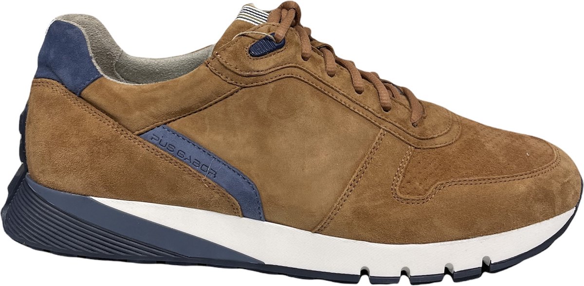 Gabor 1036.10.01 - Gabor - Gabor Pius - Gabor schoenen - Gabor heren schoenen - Gabor heren - Heren schoen - Comfort Schoen - Sneakers - Cognac sneakers - Cognac schoenen