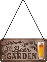 Wandbord - Welcome to the Beer Garden (hanging sign)